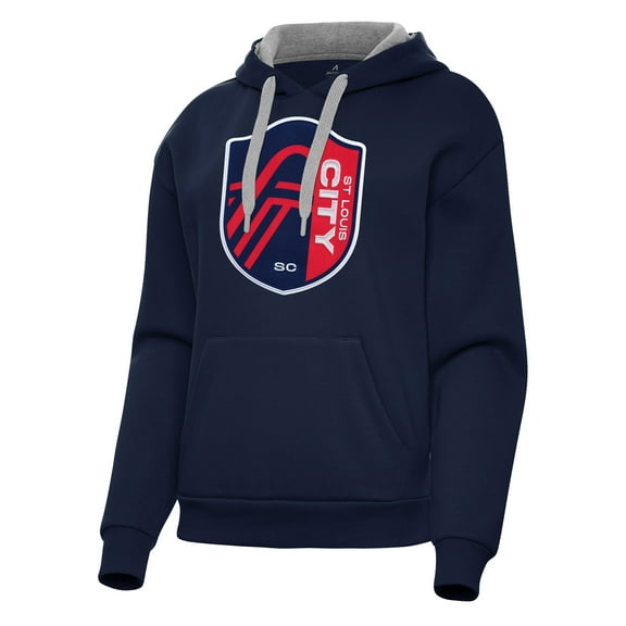 Women's Antigua Navy St. Louis City SC Victory Pullover Hoodie