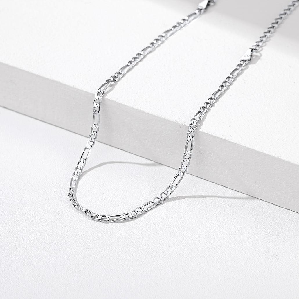 Silvora Figaro Chain Sterling Silver Anklets for Women Summer Beach Trendy Design Adjustable Anklet Bracelets Mother's Day Gifts for Mom, 925 Silver