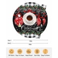 thumbnail image 6 of 13 Inch Round Placemats Set of 4, Merry Christmas Non Slip Heat Insulation PP Table Mats, Red Xmas Balls Snowflake Black Plaid Washable Place Mats for Kitchen Dining Party Table Decor, 6 of 7