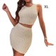 thumbnail image 4 of Conjunto de Chaleco y Top Corto Qarigey para Mujer Blanco AP010708-05, 4 of 6