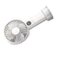 thumbnail image 3 of Ventilador portátil de mano USB recargable con batería de 5 velocidades Mini ventilador de mano silencioso con pantalla de alimentación blanco, 3 of 10