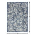 thumbnail image 4 of Mainstays 5' x 7' Blue Seashell Outdoor Rug, 4 of 9