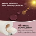 thumbnail image 7 of Geemuslly 14-Piece Outdoor Sectional, 6-Seat Waterproof Patio Cushions, Wine Red, 7 of 7