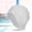 White, variant on LAZIOEGR Stretchy Silicone Swim Cap for Long Hair, Unisex Comfortable Waterproof Pool Hat with Ear Protector, Pink (5.5 inches / 14 cm)