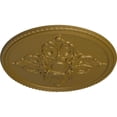 thumbnail image 3 of 54 1/4"OD x 2 7/8"P Milton Ceiling Medallion (Fits Canopies up to 10 1/2"), Hand-Painted Gold, 3 of 6