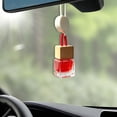 thumbnail image 2 of Hanging Car Freshener Car Diffuser Bottle,Glass Car Air Freshener Bottle with Wooden Cap,Hanging Essential Oil Fragrance Pendants for Car Decor,Can DIY Air Freshners Diffuser, 2 of 5