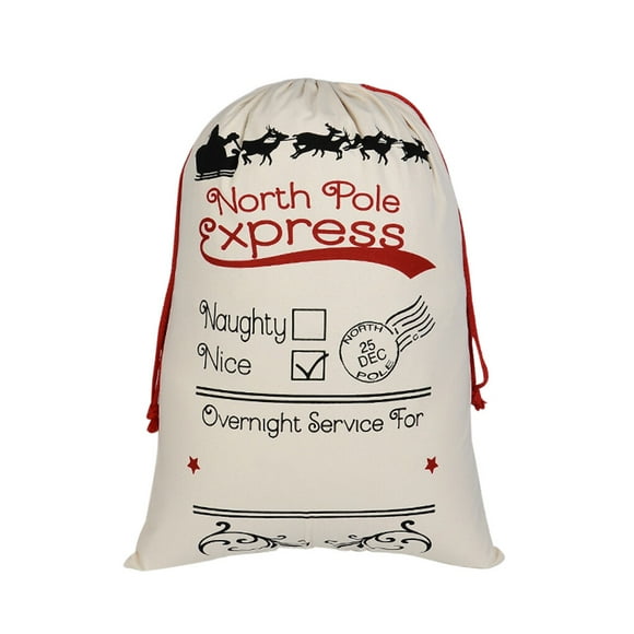 Cateissary Bolsa de tela de juguete de caramelo con cordón de calcetín de Navidad organizador de almacenamiento de bolsa de regalo Kits de decoración para fiestas 7 #