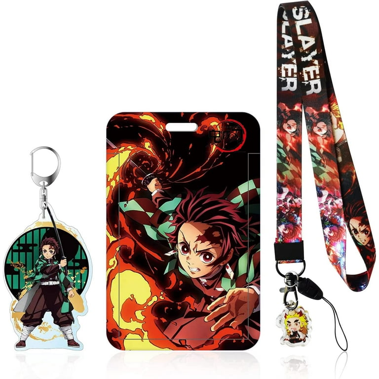 Buy HYR Demon Slayer Anime Lanyard for Keys ID Badge Holder Keychain Anime  Demon Slayer Card Holder for Women Men Girls Teens Gifts Set (Green) Online  at desertcartINDIA