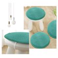 thumbnail image 4 of Beautynvta Chair Cushion, Round Thickened Seat Cushion, Non Slip Stool Cushions with Elastic Ties for Home Office Outdoor Seats, 13.78'', Mint Green, 4 of 5
