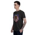 thumbnail image 4 of American Flag Men's T-Shirt Cotton 100% Summer Tops Fashion Casual Eagle Short Sleeves for Men Women Round Collar Top Tees, 4 of 6