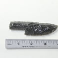 thumbnail image 2 of 1 Small Obsidian Ornamental Knife Blade  #9135  Mountain Man Knife, 2 of 3