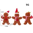 thumbnail image 1 of 6 piezas de hombrecitos de jengibre en fieltro para decorar el árbol de Navidad estilo retro, 1 of 5