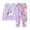 Light Purple, variant on Girls Pajamas Winter Sleepwear Set Long Sleeve Pajamas With Cartoon White Horse Print Loungewear Kids Soft 2 Piece Outfit Pjs Sleepwear Loungewear,Size 2 Years-3 Years