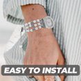 thumbnail image 3 of Shisuyan Chain Style Watchband Pearl Silver Stainless Steel 1Pack, 3 of 8