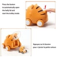 thumbnail image 5 of Coche de juguete, prensa infantil, simpático vehículo de carreras con catapulta para mascotas, juguete educativo - Tigres, 5 of 5
