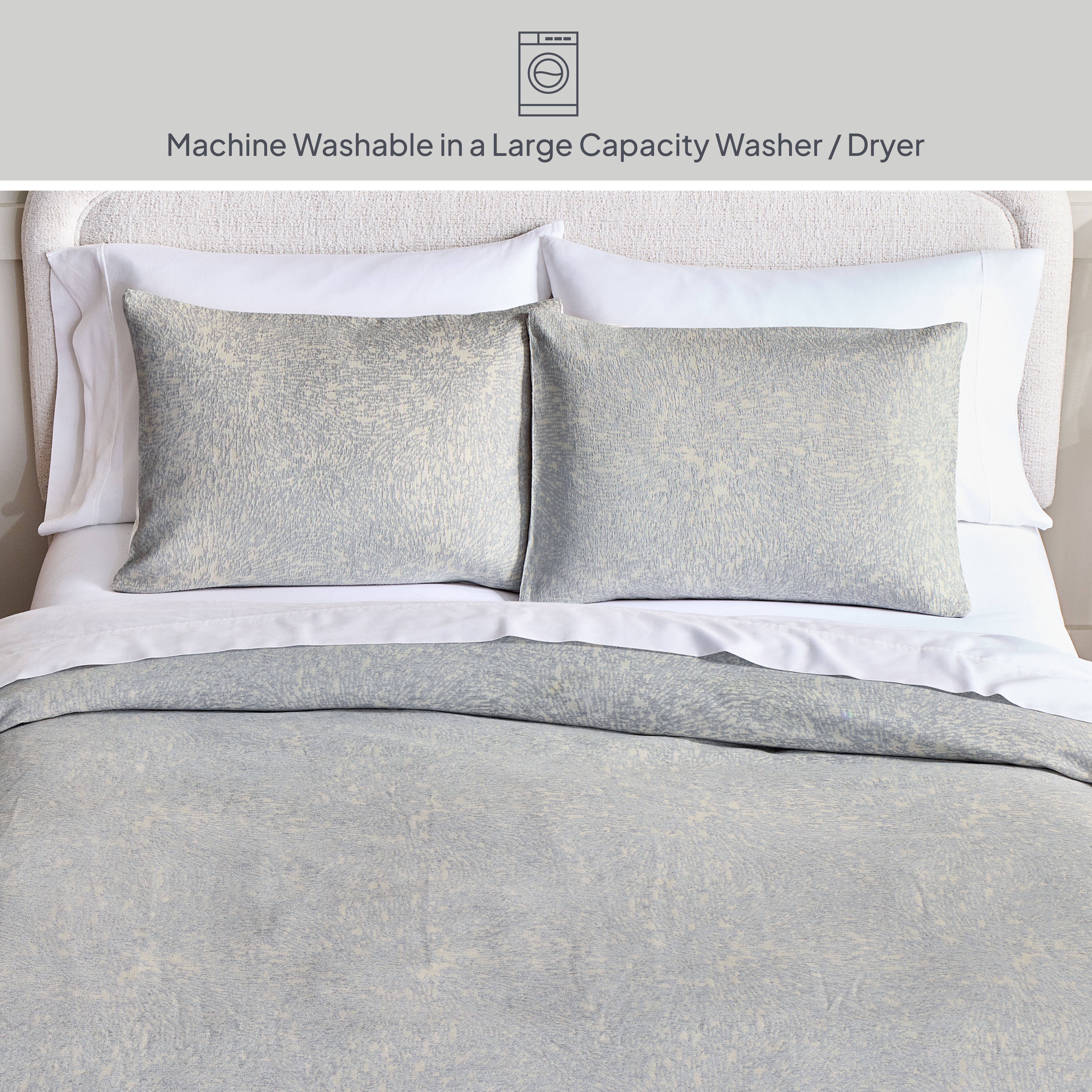 Better Homes & Gardens King Comforter Set, Heavy Weight Warmth, 3-Piece, Grey Chenille