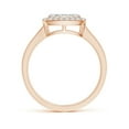 thumbnail image 2 of ANGARA Natural Trillion Composite Diamond Halo Ring in 14K Rose Gold for Women (Size-3.75mm| Color-H| Clarity-SI2) | April Birthstone, Anniversary, Jewelry Gift for Women | Natural Diamond Ring, 2 of 9