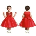 thumbnail image 6 of JAHH Children's Quick Drying Dresses Summer Children with Sequin Flower Princess Wind Cake Princess Dress for Wedding Birthday Holiday Party Vestido(8-9 Years,Red), 6 of 6