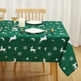 thumbnail image 4 of Litake Christmas Tablecloth for Rectangle Tables Xmas Winter Snowflake Table Cover Waterproof Holiday Table Cloth Fabric Decorative Table Cover for Gift Party Dining Banquet, 60 x 120 Inch, 4 of 11