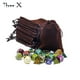thumbnail image 3 of Juego de 10 bolsas de transporte de terciopelo duradero con cordón para dados, embalaje de regalo de joyería, 4,0 "x 3,15", 3 of 4