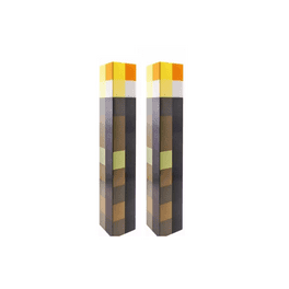 Luz Antorcha Minecraft Oficial Paladone - 2 Modos De Luz (Fija O Parpadeante), Alimentada Por Pilas, Apagado Automático 20 Min, Regalo Para Gamers De 13 Cm