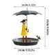 thumbnail image 3 of Fiudx Comedero Metálico para Pájaros, Diseño Único de Paraguas con Cadena Colgante, Construcción Ligera y Duradera, Elegante Decoración de Jardín, Ideal para Observar Aves Al Aire Libre, Ideal para A, 3 of 4