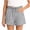 Style1-Gray girls shorts, variant on Little Girls Bow Solid Shorts Elastic Waist with Pockets Summer Casual Bottoms Back to School Shorts 2-10 Years