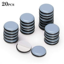 MesaSe 20 Pack Stick Furniture Sliders,1 inch Adhesive Furniture Glides Chair Leg Slides for Carpet Tile Hardwood Easy & Safely - Best Floor Protector