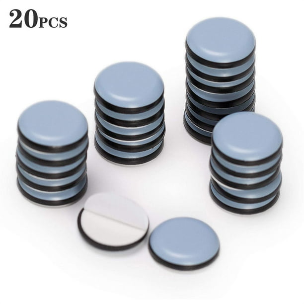 MesaSe 20 Pack Stick Furniture Sliders,1 inch Adhesive Furniture Glides