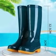 thumbnail image 2 of YUEHUA Womens Rain Boots Waterproof Mid Calf Fashion Rubber Shoes with Thick Sole for Women Daily Wear Outdoor Activities Lightweight Anti-Slip Garden Boots, 2 of 4