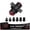 Black&Red, variant on EVIL ENERGY 30 Micron Universal Inline Fuel Filter Kit with 6AN 8AN 10AN Adapters and Bracket For Filtering Gasoline, Diesel