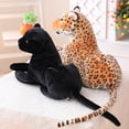 thumbnail image 5 of Peluche de leopardo pantera negra gigante de 30 a 120 cm, almohada de animal de peluche suave, muñeco de tigre blanco amarillo para niños, 5 of 5