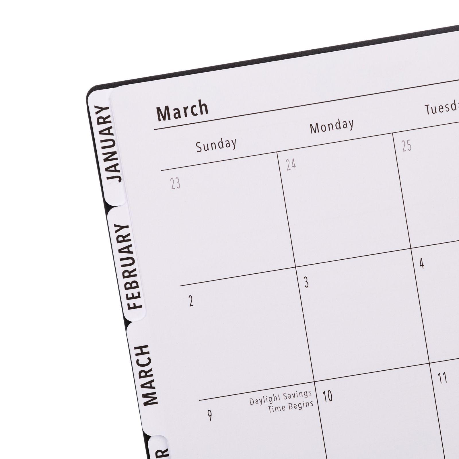 Pen+Gear 12-Month Weekly Planner, Black Grid, 9.5" x 11", July 2024-June 2025