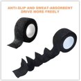 thumbnail image 3 of WWS-Car Steering Wheel Cover Tape, 2PCS Non-Slip Sweat Absorbing Vehicles Steering Wheel Wrap Tape, Self Adhesive Automotive Protection Accessories, Universal for SUV, Truck, RV (Black), 3 of 4