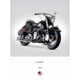 thumbnail image 2 of Rogan, Mark 15x18 White Modern Wood Framed Museum Art Print Titled - Indian Chief RoadMaster 1953, 2 of 4