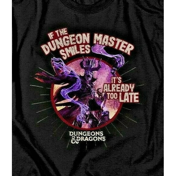 Dungeons & Dragons "Dungeon Master Smiles" Men Unisex T-Shirt Available Sm to 5x