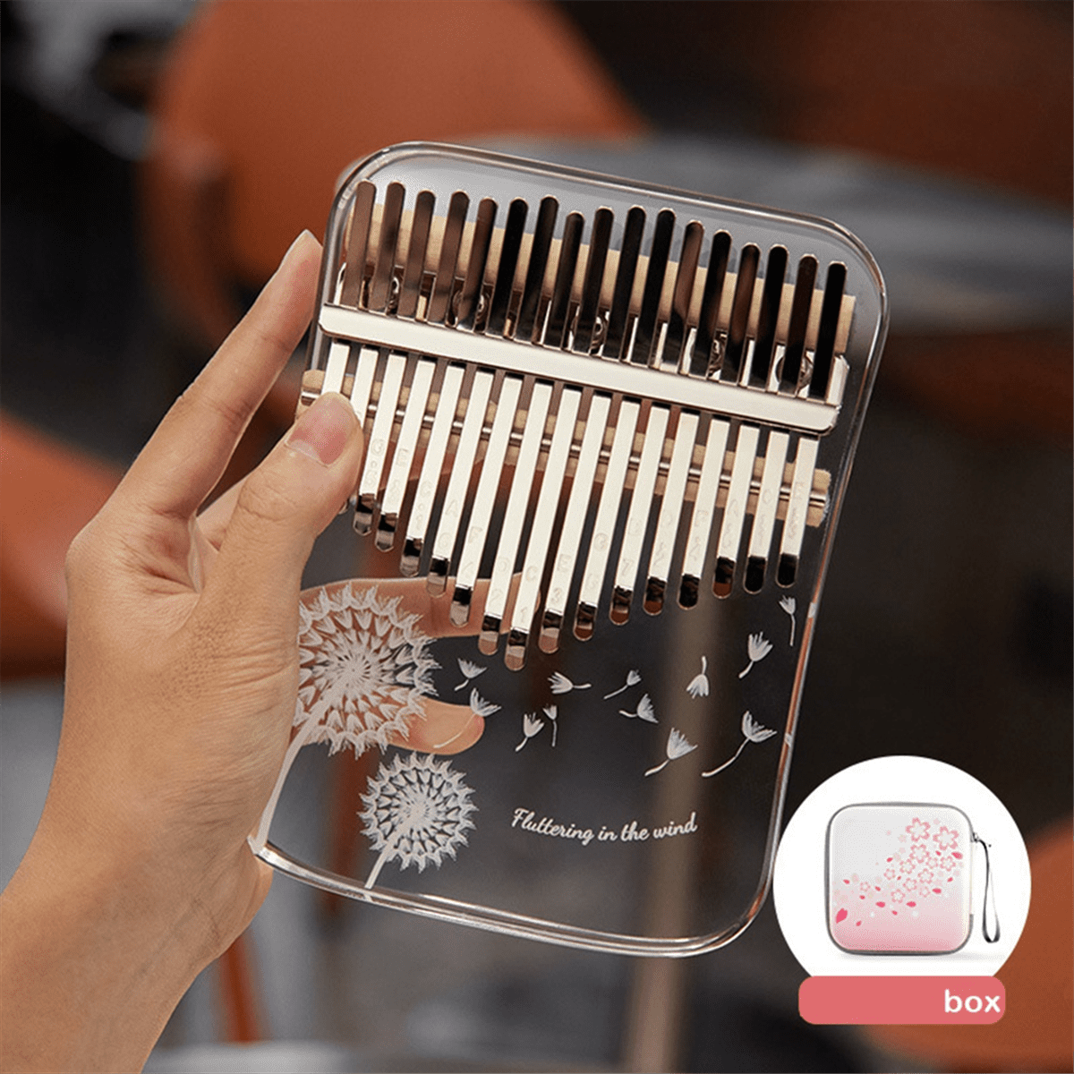 Kalimba 17 Key Professional Thumb Piano Acrylic Kalimba Thumb Piano Keyboard Musical Instrument