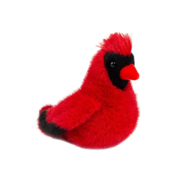 Peluche Douglas Carmine Cardinal Red Bird 15 cm