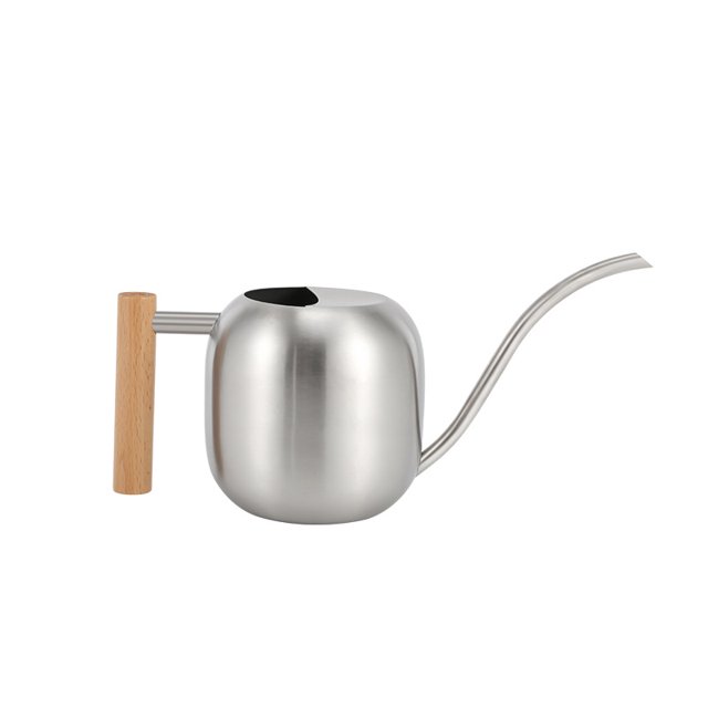 Regadera de flores para plantas verdes de 1200ml, regadera de flores para el hogar, cabezal rociador creativo de acero inoxidable, regadera de boca larga JM