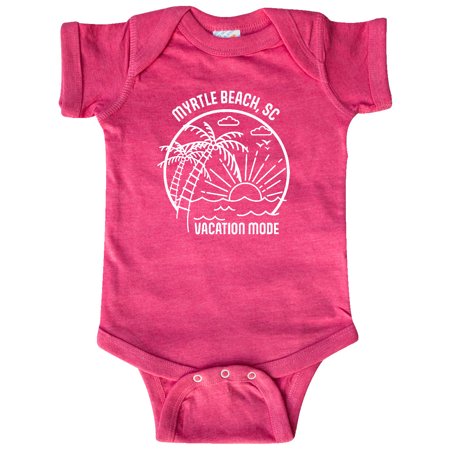 

Inktastic Summer Vacation Mode Myrtle Beach South Carolina Gift Baby Boy or Baby Girl Bodysuit