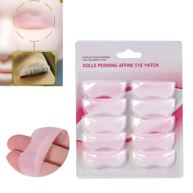 Almohadilla de levantamiento de pestañas ANGGREK Silicona 5 pares Herramienta de extensión de pestañas