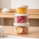 thumbnail image 1 of Contenedores De Plástico Para Almacenar Alimentos Recipientes herméticos para almacenar alimentos con tapa, de plástico sin BPA, para organizar la despensa de alimentos secos (blanco) JASKFLY, 1 of 9