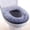 Gray, variant on Soft Flock Toilet Seat Cover with Zipper, Non Slip Thicker Warmer Washable Bathroom Toilet Seat Cushion, Easy-Install Reusable Toilet Lid Seat Cover Pads-Brown