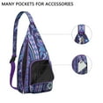 thumbnail image 2 of Chic Paisley Sling Backpack - Exotic Colorful Pattern Shoulder Bag, Fashionable Anti-Theft Pack for Commuters, 2 of 4