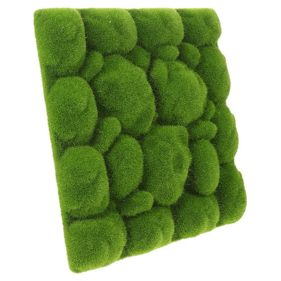 Soimiss Simulation Moss Board Artificial Moss Mats Green for Office Decor 1Pack