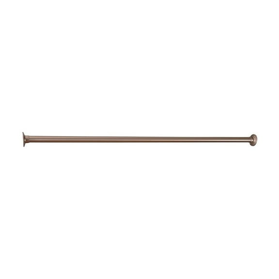 Modern Shower Rod 60" Adjustable Bathroom Curtain Rod, Durable Brass Finish