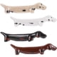 thumbnail image 2 of Ceramic Chopstick Rest for Kitchen Use Assorted Color Dachshund Shape 4 Pieces, 2 of 4