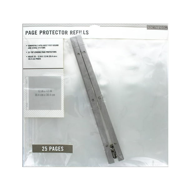 K&Co Scrapbook Refill 12x12 25pc