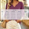 thumbnail image 4 of Women's Basic V-Neck Long Sleeve T-Shirt Loose Fit Solid Color Oversized Pullover Casual Everyday Fall Winter Tee, 4 of 8