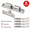 60mm, variant on 2-Pack Heavy Duty Cabinet Door Latch, 70mm Roller Catch, Nickel